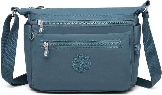 Bagwise® Schoudertas - Crossbody - Dames - 23cm x 27cm - (1238) -Blauw