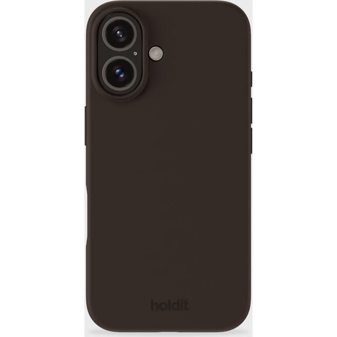 Holdit Silicone Case geschikt voor Apple iPhone 16 - Chocolate