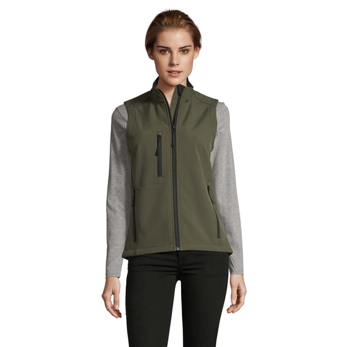 SOLS Dames/Dames Rallye Softshell Mouwloos Gilet (Leger)