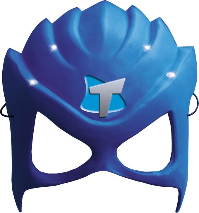 Mega Mindy verkleedmasker - Mega Toby masker - blauw