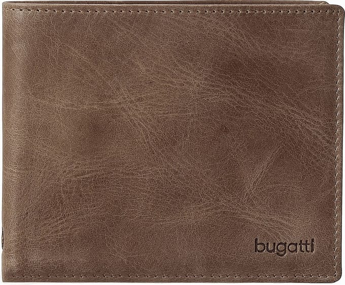 Bugatti Volo portemonnee leer 12 cm - Jongens - Horizontaal - braun