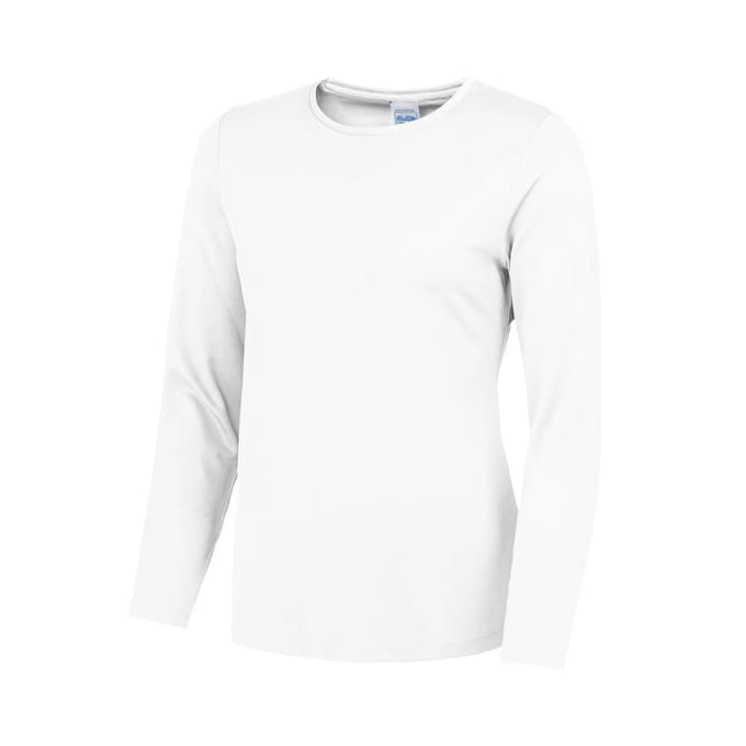 Just Cool Women´s Long Sleeve Cool T JC012 - ARCTIC WHITE - M