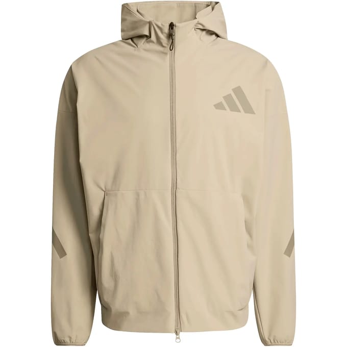 trainingsjack met capuchon en logoprint