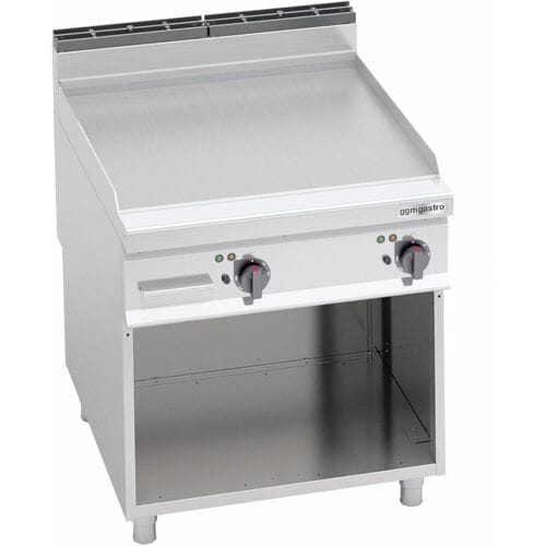 GGM Gastro Elektro Bratplatte - 11,4 kW - Glatt Zilver