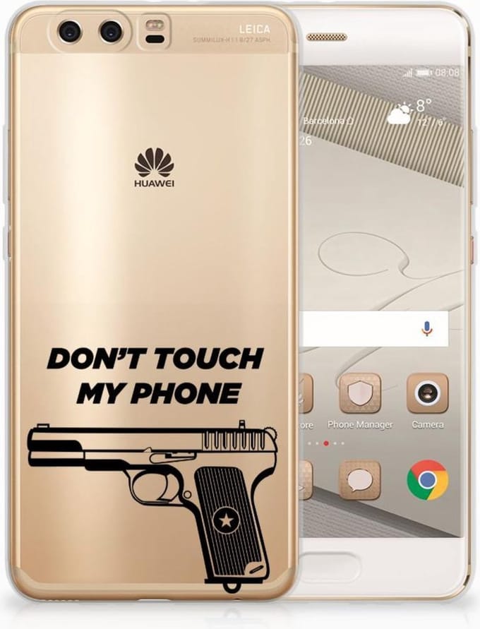Huawei P10 Plus Silicone-hoesje Pistol DTMP