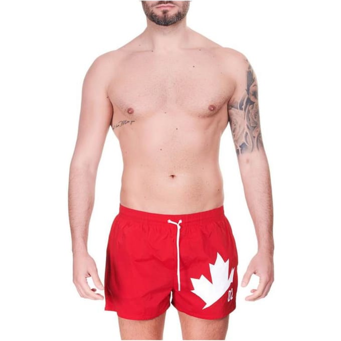 Dsquared2 - D2 Leaf Swim Trunks D7B643640 600 ROS