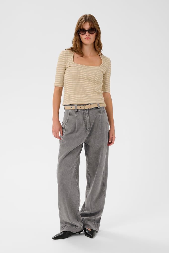 Dames Wide Leg Jeans Soaked in Luxury SLNinnia
