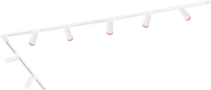 Ledvion - Smart LED Railverlichting 3M + 7 Railspots (4.9W - RGB - Wit - Dimbaar) - 1-Fase