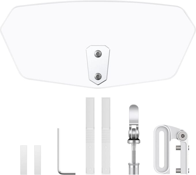 Universele Windscherm voor Motorfiets - Transparante Hars Clip-On