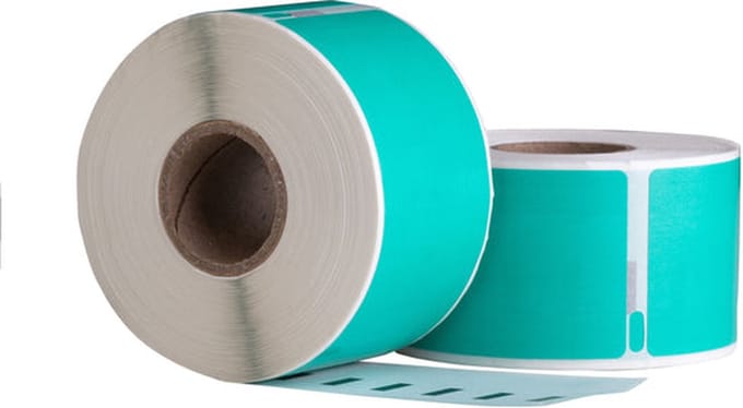 Dymo - 99012 - Groen compatible labels - 89 mm x 36 mm - 260 etiketten - Permanent