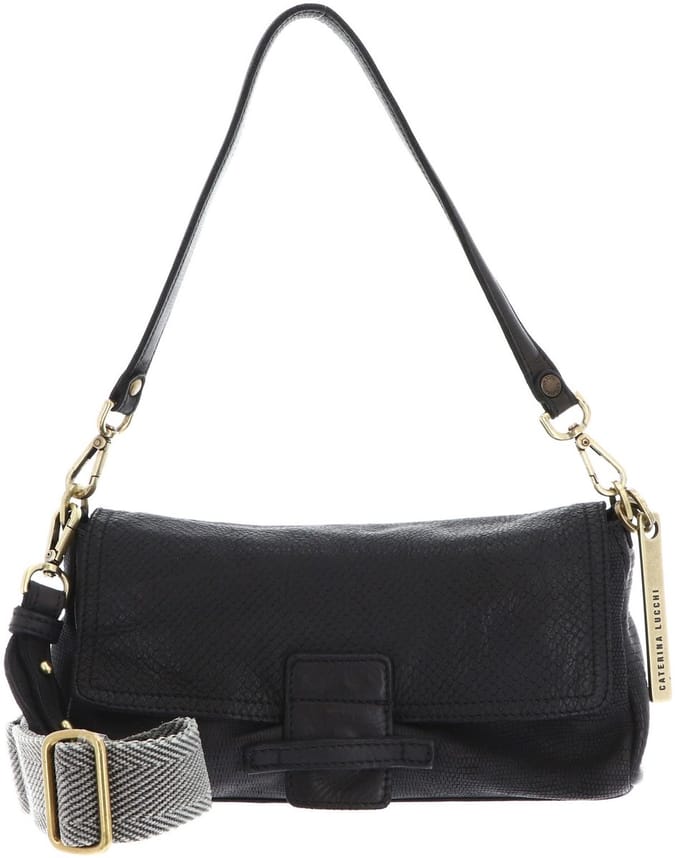 CATERINA LUCCHI Schoudertas Parma Maria Shoulder Bag Nero Zwart