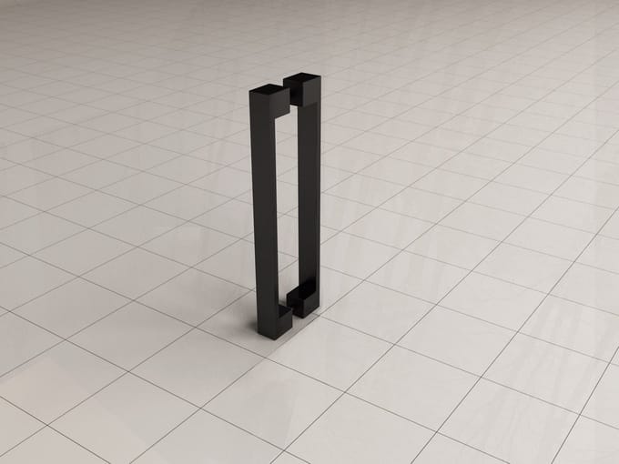 Xellanz Deurgreep Type 5 22,5 cm voor Douchedeur - Mat Zwart