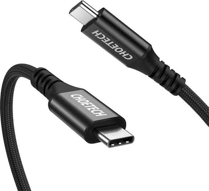 Choetech - 100 Watt USB-C laadkabel met Power Delivery - USB 3.1 gen2 - 2m
