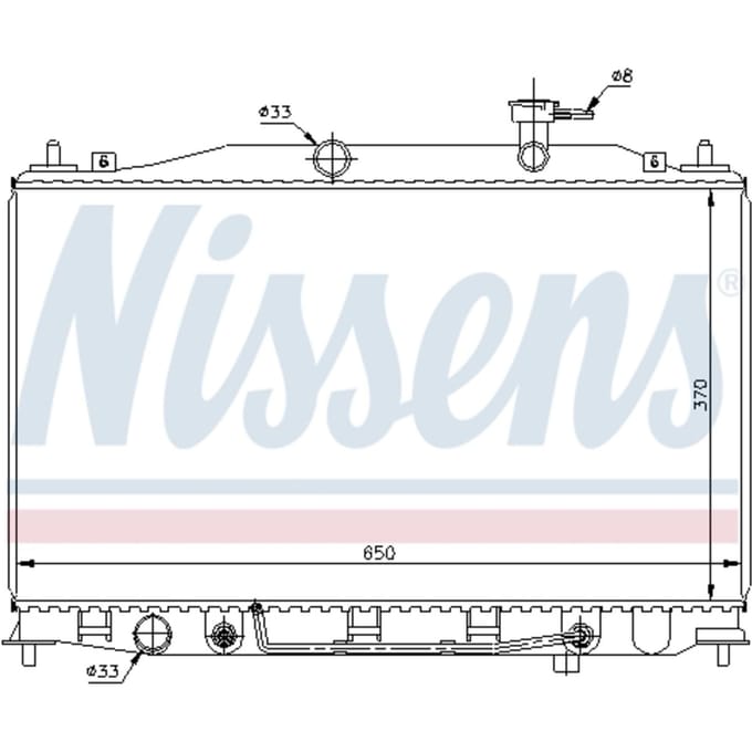 Radiator, motorkoeling NISSENS 67503