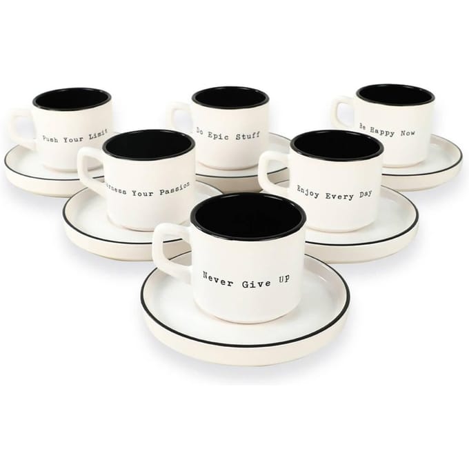 12-delige koffieset Enjoy! keramiek | Hermia