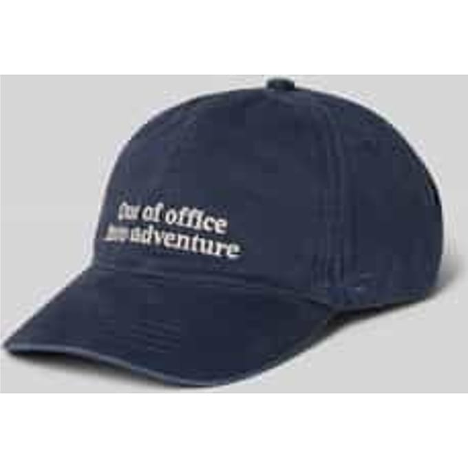 camel active Cap van puur katoen - Maat menswear-OS - Donkerblauw