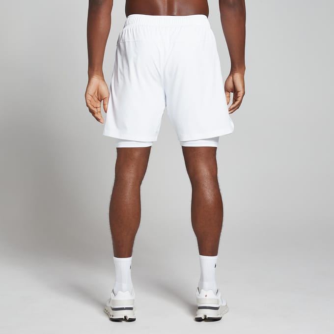 MP 2-in-1 trainingsshort voor heren - Wit - S