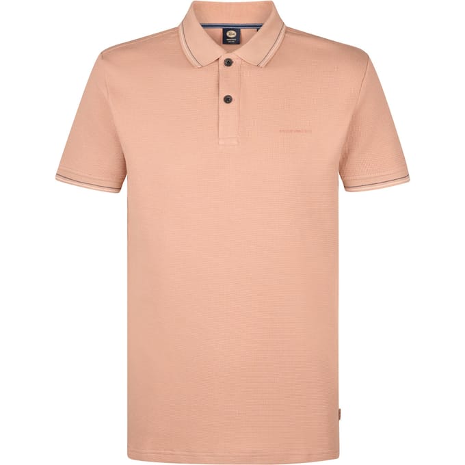 Petrol Industries - Heren Klassieke Polo Aqua - Bruin