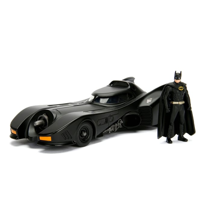 Batman Figurine met Auto in Metaal Jada Toys DC Comics Batmobile