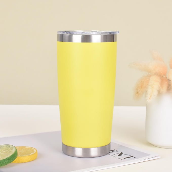 Tasse à vide double en acier inoxydable, grande capacité, portable et d'extérieur 20oz