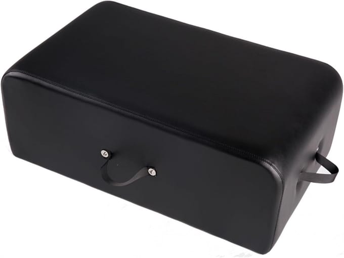 Pilates Zitbox - Training Accessoire - Pilates Training - Opgevuld Gestoffeerd - 67x42x24 cm - Zwart