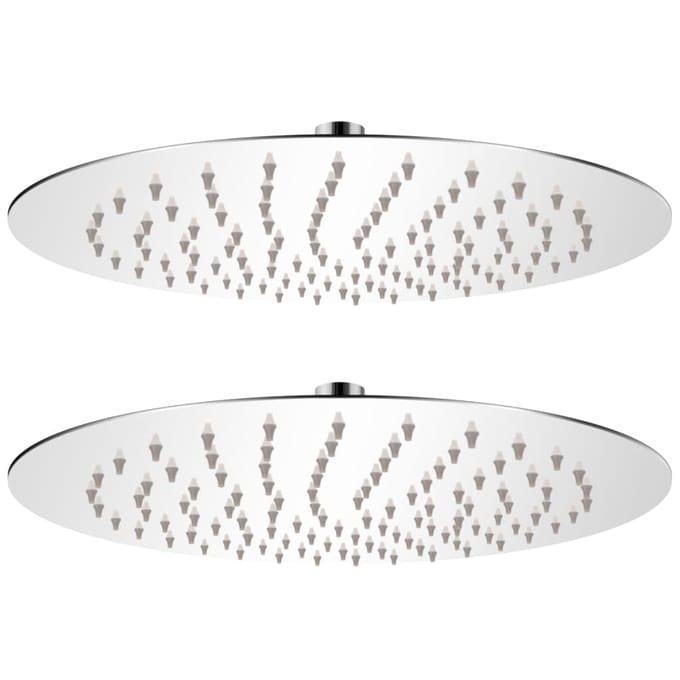 vidaXL - Regendouchekop - 2 - st - rond - 25 - cm - roestvrij - staal