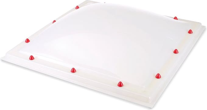 Skylux polycarbonaat lichtkoepel dubbelwandig - opaal 1500 x 1500 mm