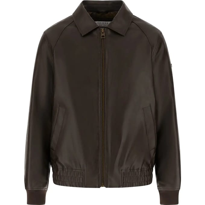 Leren pilotenjack Guess