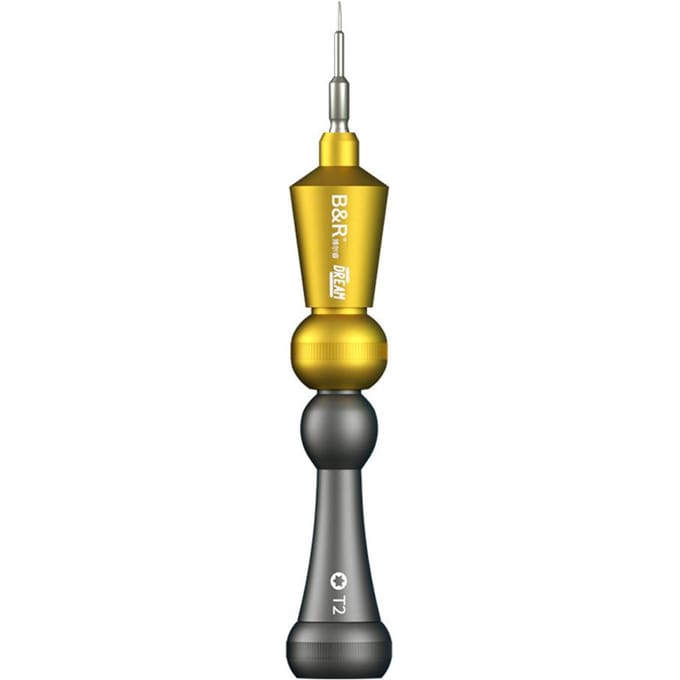 Magnetische schroevendraaier Mini multifunctionele schroevendraaier voor horlogebrillen Smartphone repareren yellow