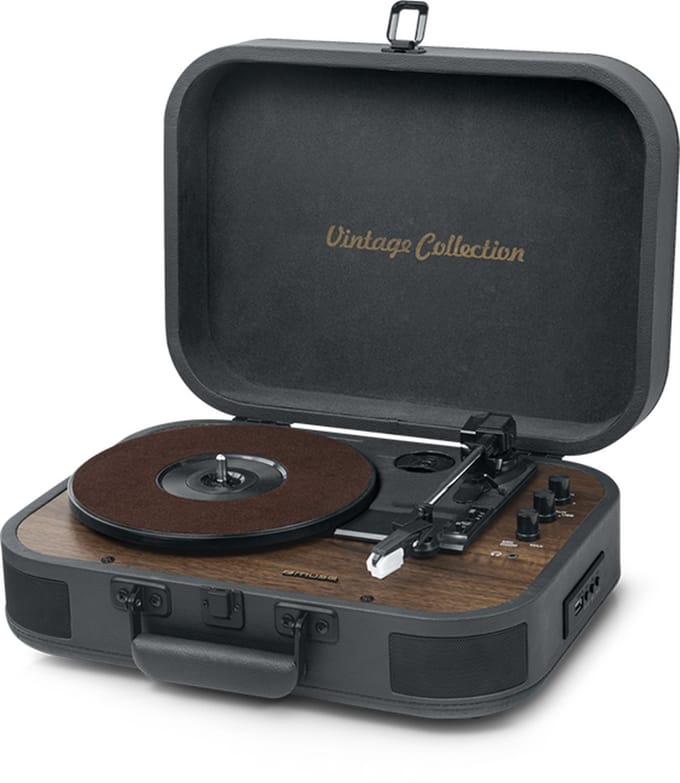 MUSE MT-207 DGB | Stereo platenspeler met bluetooth uit, encoding-functie, donkergrijs