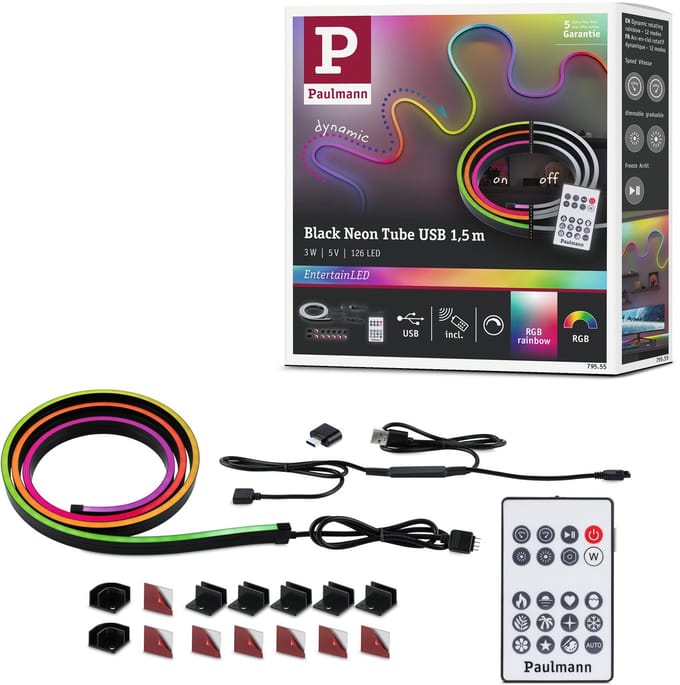 EntertainLED LED-buis Black Neon 1,5m 3W 84 LEDs/m RGB+