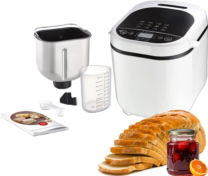 ApexArte® Broodsnijmachine - Elektrisch Broodmes - Broodsnijder - Wit