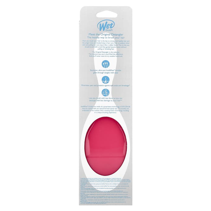 Wet Brush, Originele Ontklitter Borstel, Roze, 1 Borstel