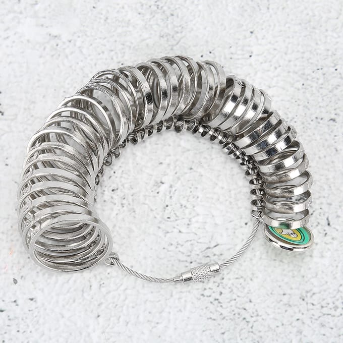 Ringmaten Ringmeetinstrument Sieraden Ringmaatmeter Sieradengereedschap Honkong Maat gray