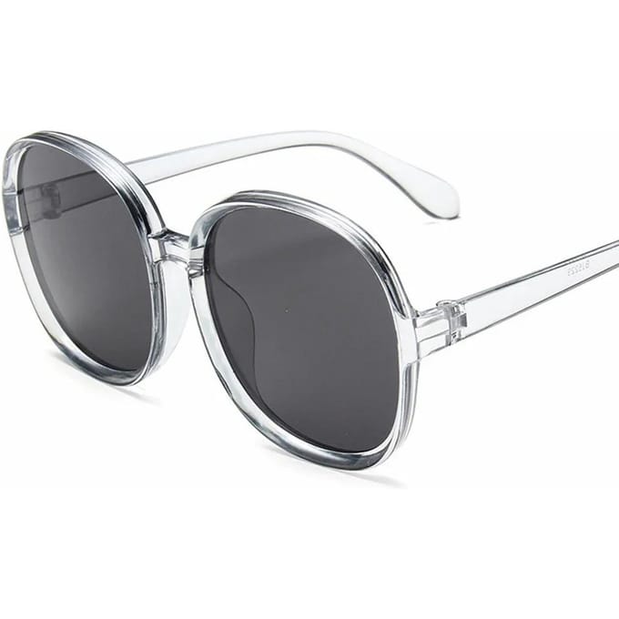 Ronde Frame Zonnebril Dames Retro Bruin Zwart Oversized Dames Zonnebril Vrouwen Mode Buiten Rijden gray