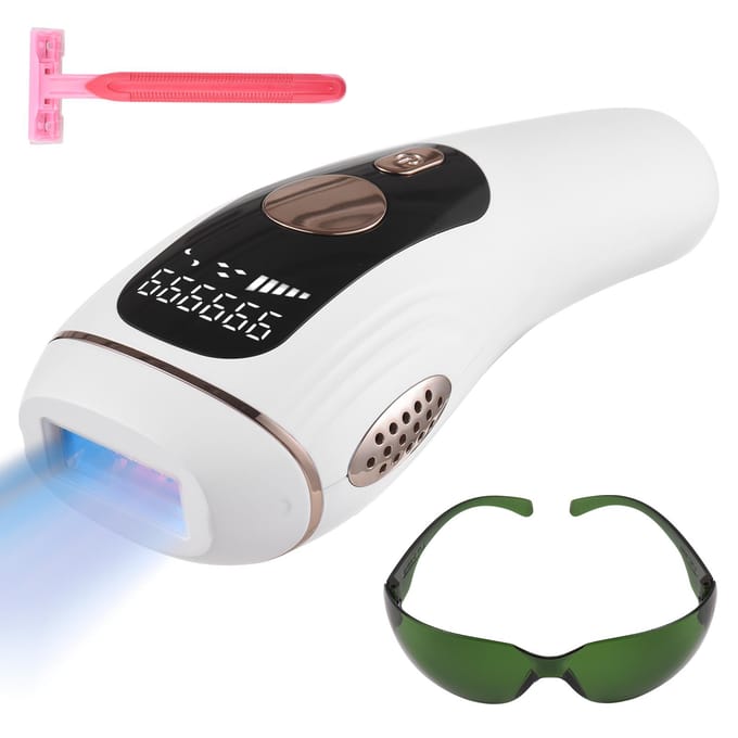 2-in-1 laser ontharing met huidverjongingsmodus IPL-ontharingsapparaat voor thuis 5 versnellingen EU Plug wit
