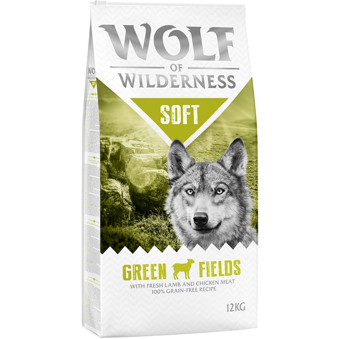 2x12kg "Soft Green Fields" Lam Wolf of Wilderness Hondenvoer
