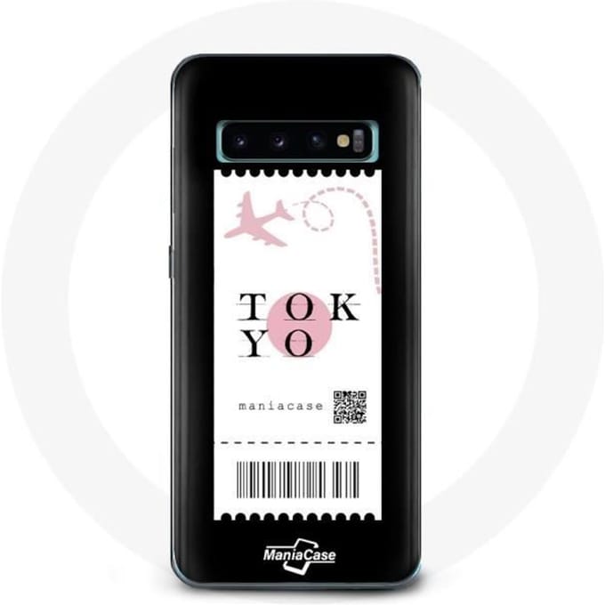 Coque pour Samsung Galaxy S10 Plus Billet d'avion Tokyo Japon