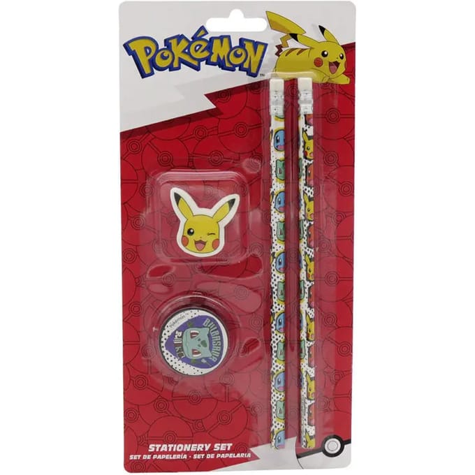 Pokémon - Pokémon Starters 4st schrijfwaren set