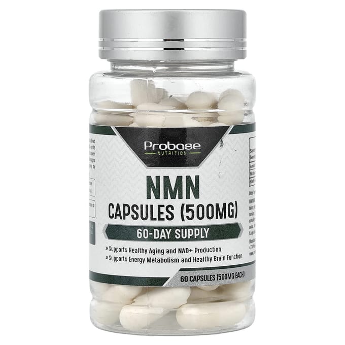 Probase Nutrition, NMN, 500 mg, 60 Capsules