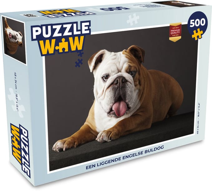 Puzzel Bulldog - Engels - Tong - Legpuzzel - Puzzel 500 stukjes