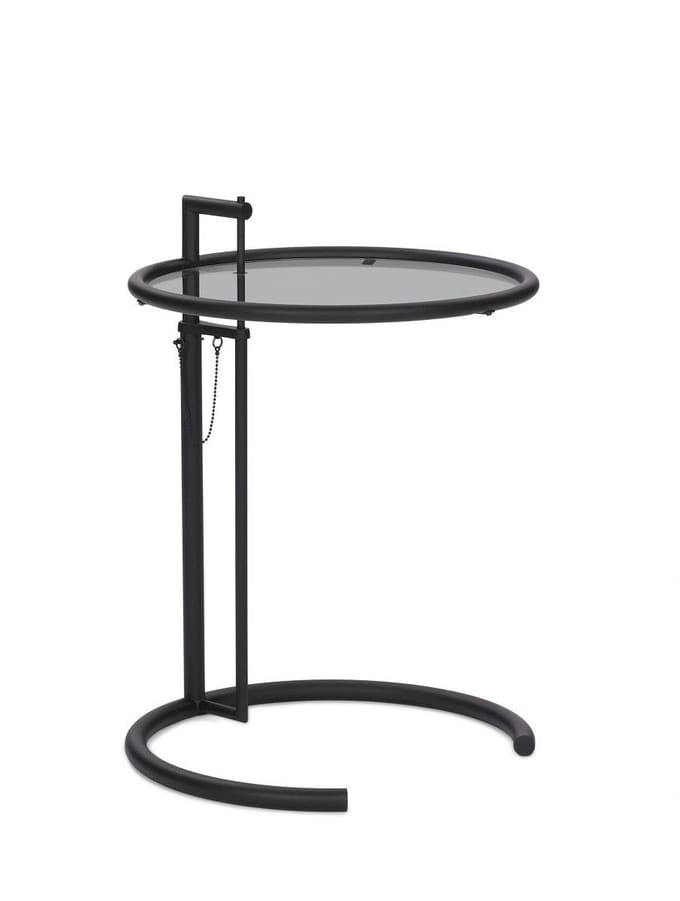 ClassiCon - Adjustable Table E 1027 - zwart - Parsolglas grijs