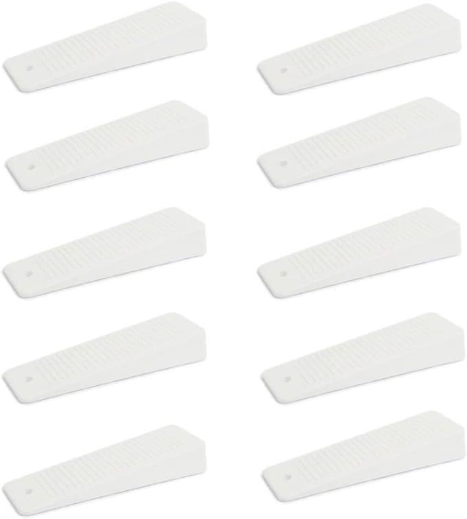 Deurwiggen - 10 Stuks van Hoge Kwaliteit en Duurzame Rubberen Beschermer - Witte Deurstopper