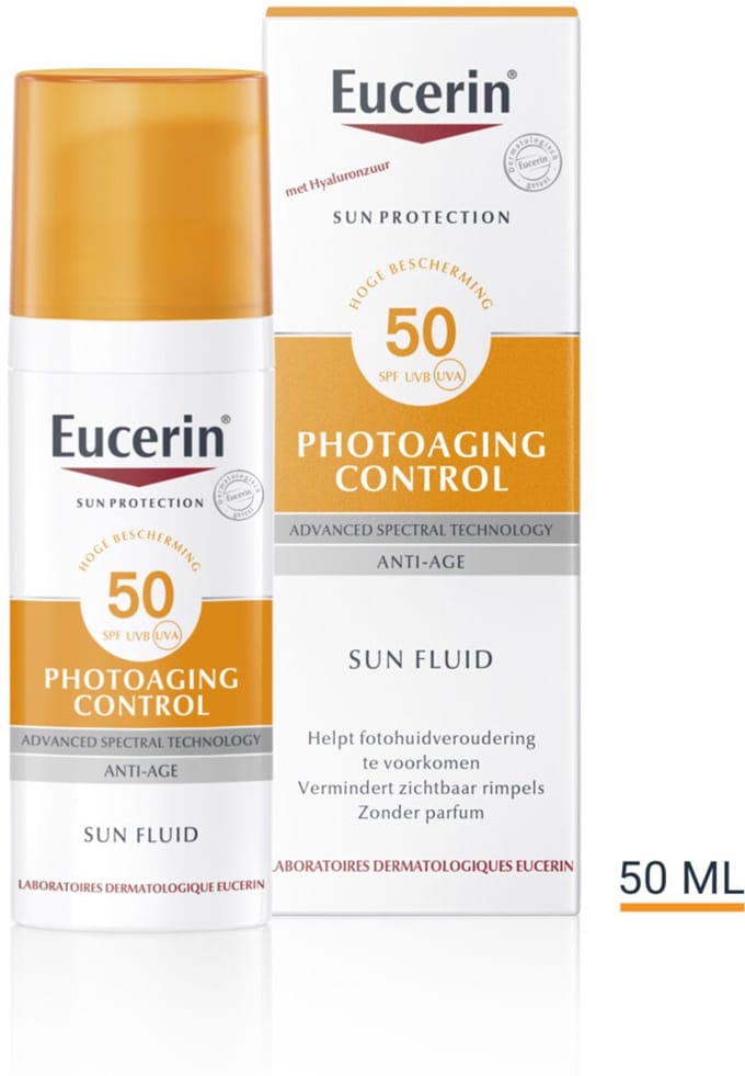 Eucerin Sun Photoaging Control Fluid SPF 50 - 2 x 50 ml - Voordeelverpakking