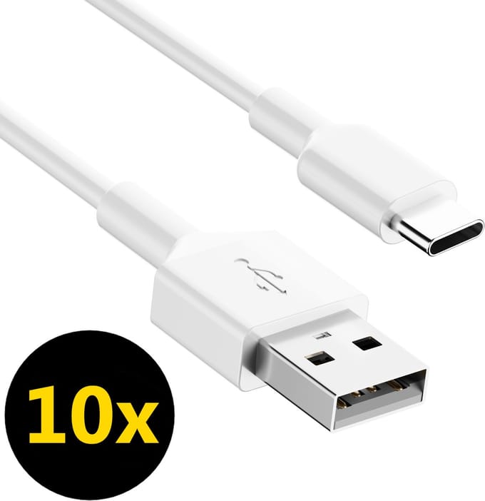 ThunderGold 10x USB C kabel - USB A naar USB C kabel - USB C naar USB A kabel - USB-C kabels - Oplaadkabel USB C - USBC kabel - 1 Meter