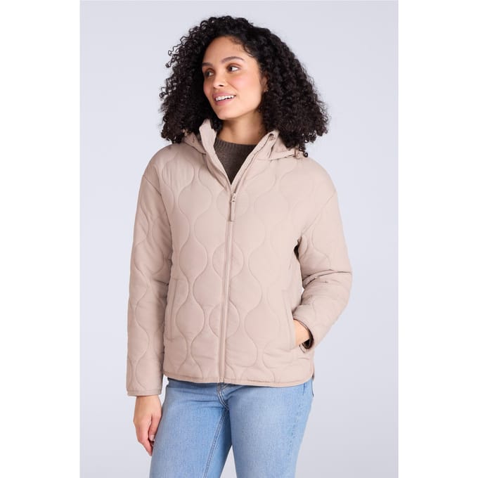 Mountain Warehouse Dames/Dames Flora Gewatteerde Jas (Beige)