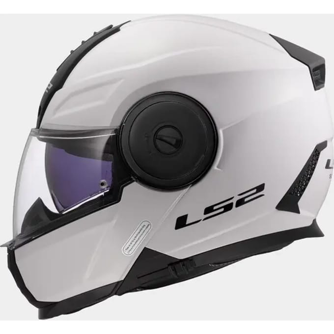 LS2 FF902 Scope II Solid Glossy Wit 06 Systeemhelm - Helm