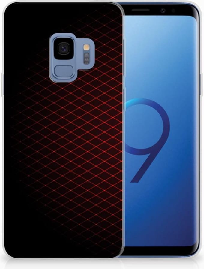 Samsung Galaxy S9 TPU bumper Geruit Rood