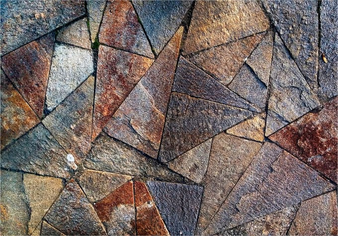 Fotobehang - Pavement Tiles (Colourful).