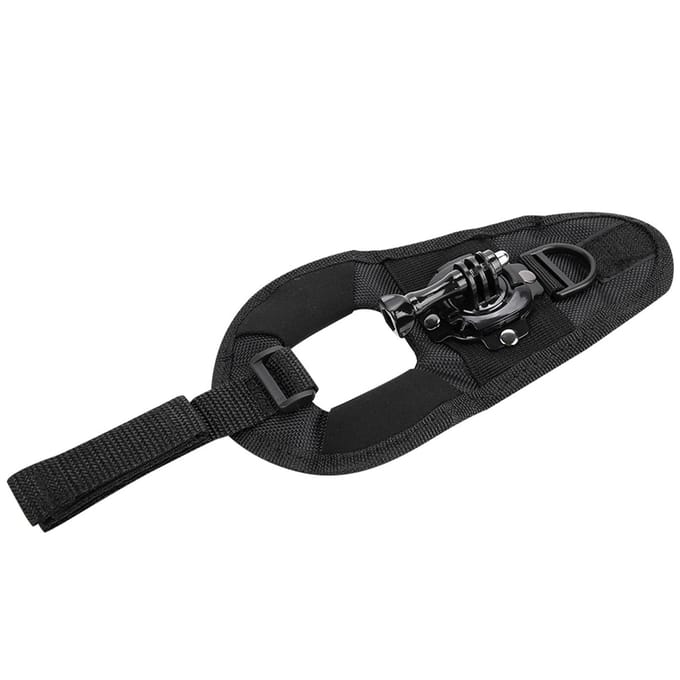 360 graden Rotatie Hand Polsband Band Mount Arm Riem voor Gopro Hero 4 3+ 3 2 1 black